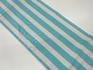 縞模様織出し袋帯